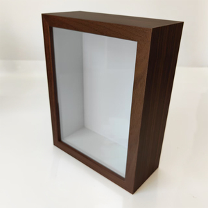 Borde fino 12mm 6x8 8x10 11x14 pulgadas 3 5 6cm Marco de caja de sombra de profundidad Marco de Caja Blanca de color café de madera natural negra - Product Image 5