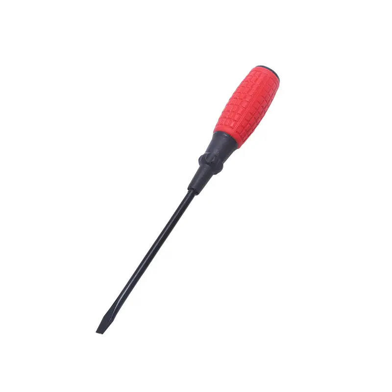 Manual Phillips screwdriver and flat handle screwdriver Red screwdriver with magnetic steel