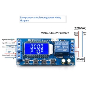 XY-LJ02 relay <b>module</b> delay power-off with LED display screen disconnection trigger delay cycle timing circuit switch - Product Image 4