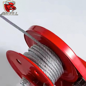 Ambull Factory CE 1200lbs 2600lbs Heavy Duty Portable Manuel Treuil à câble métallique Treuil de levage à main avec câble métallique - Product Image 6