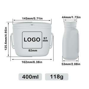 Pochette portable en silicone imperméable pour friandises pour <span class=keywords><strong>chien</strong></span> avec fermeture magnétique et clip ceinture pour conteneur d'aliments pour animaux - Product Image 5