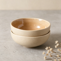 Service de table en céramique EKA, 12 pièces, glaçure réactive, design artisanal moderne, assiettes et bols mouchetés orange, compatible lave-vaisselle