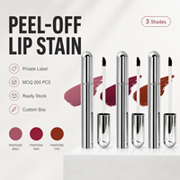 Teinte à lèvres mate waterproof peel-off longue tenue, personnalisable, à base d'eau, pour marque privée