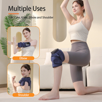 Kabelloses Beheiztes Knie-Massagegerät 3-in-1 Heizkissen mit 3 Vibrationsmodi 5 Heizstufen 5000mAh Akku Kabellose Fernbedienung