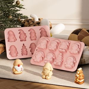 HY <b>Christmas</b> Theme Chocolate Mold Santa Claus Deer <b>Christmas</b> <b>Tree</b> Mold for Fondant Candy Gummy Soap Wax Candle Cake Decoration - Product Image 2