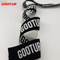 Bande élastique jacquard personnalisée avec logo tissé, ceinture respirante de 35 mm, 40 mm, 45 mm, idéale pour vêtements, sous-vêtements et shorts