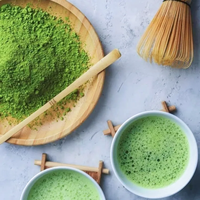 QINSHANTANG Poudre de thé vert matcha de qualité cérémonielle biologique, marque privée, sachet de bouteille en vrac certifié USDA disponible