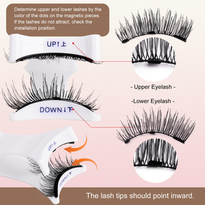 Cils magnétiques réutilisables, épais, doux, naturels, longs, vente en gros avec applicateur, étiquette privée, faux cils magnétiques 3D avec miroir - Product Image 5