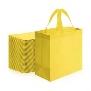 Wholesale Reusable Non-Woven Handled Grocery <b>Bags</b> with Shoulder Closure Flat Pocket & Custom Logo for Advertising <b>Gifts</b> Storage - Product Image 1