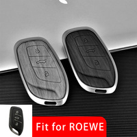 DM Étui de protection élégant pour clé de voiture en alliage de zinc électroplaqué et cuir de haute qualité pour voitures MG et Roewe