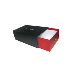 定制印刷黑色白色空奢侈鞋内衣礼品抽屉不同类型纸板盒包装用标志