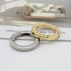 Nolvo World 25Mm Binnenste 1 "Metalen Lederen Ambachtelijke Tas Fitting Accessoires Platte Veer Metalen Ring Gesp Gesp Voor Handtas