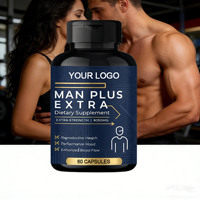 ODM/OEM Polvo de Ginseng Herbal Natural y Polvo de Maca, Extracto Orgánico, Suplemento Dietético para Hombre, Cápsulas Maxman