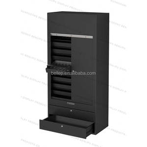 Tùy chỉnh có thể khóa kim loại an ninh chống trộm tủ thuốc lá sàn đứng thuốc lá gói Pusher hiển thị giá với ánh sáng LED - Product Image 4