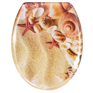 Asiento de Inodoro UF de Diseño Moderno para Uso Familiar, Hoteles, Restaurantes, Hospitales, Escuelas y Empresas, Cierre Lento, WONDER WD-805, Resina de Urea, Femenino - Product Image 1