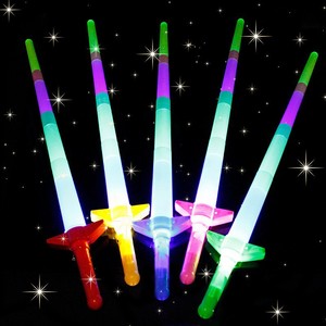 อุปกรณ์ปาร์ตี้สำหรับเด็ก คาร์นิวัล ไฟ LED RGB แบบแท่ง ยาว 68 ซม. ของเล่นดาบแบบยืดหดได้ เรืองแสง กระพริบ ขายดี สำหรับงานปาร์ตี้กลางแจ้ง - Product Image 5