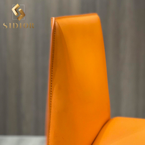 <span class=keywords><strong>Sedie</strong></span> da pranzo moderne in acciaio inox pelle gialla <span class=keywords><strong>sedie</strong></span> da pranzo Sillones sedia <span class=keywords><strong>per</strong></span> sala da pranzo - Product Image 4