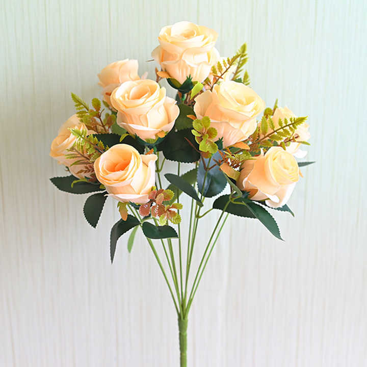 China Wholesale Eternal Artificial Rose Flowers Bridal Bouquet Wedding