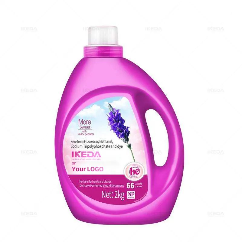 Japan imported flower scented laundry detergent with softener bottle bag baby laundry detergent