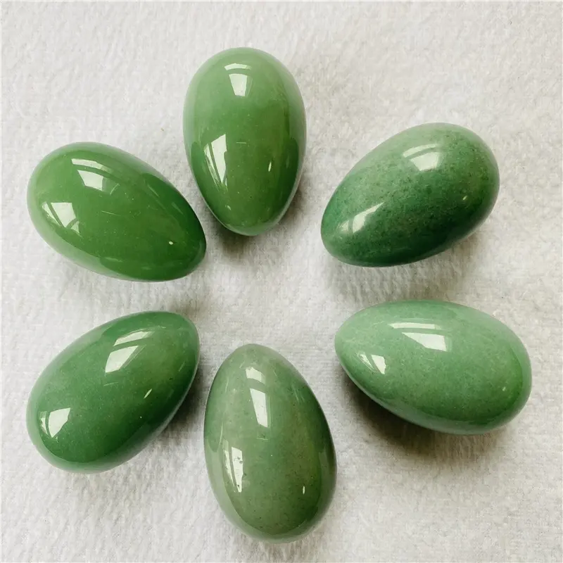 Wholesale Natural Green Aventurine Yoni Egg Quartz Yoni Eggs Healing