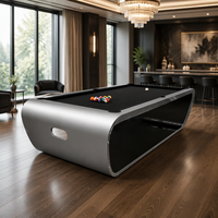 Table de billard de luxe moderne en bois massif, design haut de gamme, 7, 8 ou 9 pieds, pour salle à manger familiale, vente chaude 2026