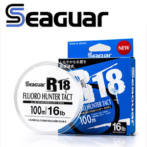 Seaguar R18 FLUORO HUNTER TACT Carp Wire Leader Line Fluorocarbon Test Carbon Fiber Monofilament pour la pêche en rivière et en lac - Product Image 2