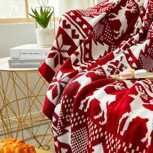 Offre Spéciale Doux Personnalisé Acrylique Épais Tricoté <span class=keywords><strong>Couverture</strong></span> <span class=keywords><strong>De</strong></span> Noël Super Jet Cosy <span class=keywords><strong>Couverture</strong></span> Pour voyage - Product Image 4