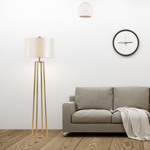 Yizhongshan — lampe Led autoportante en fer doré, Design moderne, luminaire décoratif d'intérieur, idéal pour un salon - Product Image 3