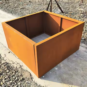 Jardinière cube en acier Corten écologique pour intérieur/extérieur, personnalisable, facile à assembler, vente en gros, suspendue - Product Image 3