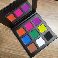 Personnalisé Votre Propre Logo Pigmenté Petit quantité minimale de commande Marque Privée 9 Couleur DIY Ombre À Paupières Palette De Fard À Paupières
