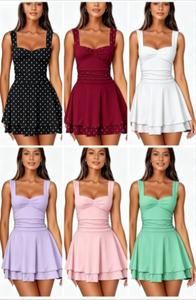 Vestido Casual de Chifón para Mujer, Paquete Mixto al por Mayor, Surtido Aleatorio, Sin Marca, Estilos Nuevos, Envío Aleatorio - Product Image 5