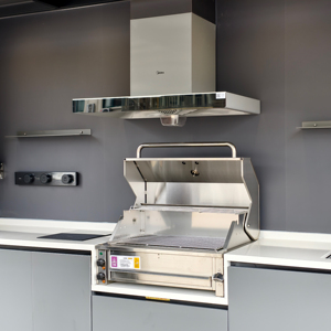 Barbecue haut de gamme en acier inoxydable résistant aux intempéries, alimenté au propane ou au gaz naturel, pour îlot de cuisine extérieur - Product Image 3