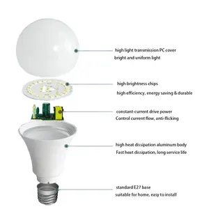 E27 Led Bulb 7W Manufacturer Direct Super Bright Screw Mouth E27B22 Lighting Bulb Household Energy Lamp