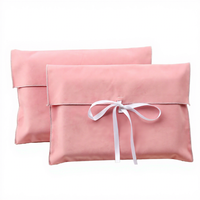 Kantong Hadiah Kustom Bahan Beludru Satin Katun, Amplop Pelindung untuk Tas Tangan, Ekstensi Rambut, Sepatu, Pakaian, Penyimpanan Pakaian Dalam