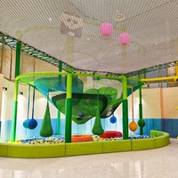 Gran Parque Infantil de Cuerdas Tejidas para Interiores, Equipo de Juego para Niños, Centro de Entretenimiento Familiar, Área de Juegos para Centros Comerciales