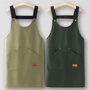 Tablier <span class=keywords><strong>de</strong></span> cuisine personnalisé avec logo, style coréen, pour la restauration, vêtements <span class=keywords><strong>de</strong></span> travail, avec impression <span class=keywords><strong>de</strong></span> logo et <span class=keywords><strong>de</strong></span> <span class=keywords><strong>mots</strong></span> personnalisés 2026 ne - Product Image 1