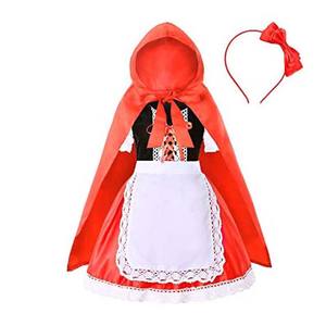Déguisement de <span class=keywords><strong>Petit</strong></span> <span class=keywords><strong>Chaperon</strong></span> <span class=keywords><strong>Rouge</strong></span> pour Filles pour Halloween, Carnaval, Fête Fantastique, DONG-003 - Product Image 6