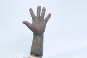Gants en treillis métallique résistant aux coupures <span class=keywords><strong>de</strong></span> cuisine <span class=keywords><strong>de</strong></span> niveau 5 en gros Gants à chaîne anti-coupure pour la protection des mains et des bras - Product Image 3