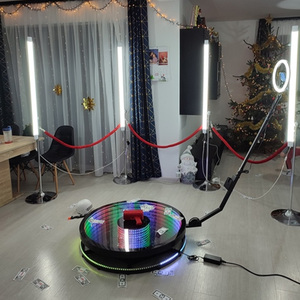 Machine de photomaton <span class=keywords><strong>360</strong></span> degrés de haute qualité avec enclos, fond de scène et plateau tournant automatique, pour photos et vidéos <span class=keywords><strong>360</strong></span> - Product Image 1