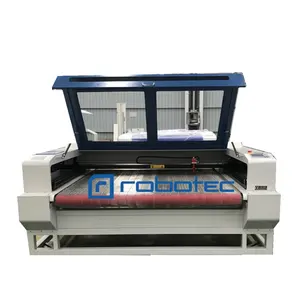 CNC Stoffschnittmaschine mit automatischem Vorgehen 1610 Ledertekstil Laser-Logo-Gravurgerät mit Vorgängebett 80 W 100 W 150 W 180 W Preis