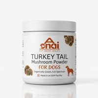 Poudre de champignon Queue de dinde naturelle pour chats et chiens, soutien immunitaire, absorption rapide, complément alimentaire premium pour animaux de compagnie, sans céréales, OEM ODM