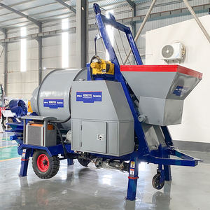 Bétonnière mobile <span class=keywords><strong>avec</strong></span> <span class=keywords><strong>pompe</strong></span> à vendre, machine à mélanger le ciment <span class=keywords><strong>avec</strong></span> <span class=keywords><strong>pompe</strong></span> 15M³/H - Product Image 4
