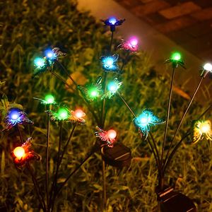 ไฟสวนพลังงานแสงอาทิตย์แบบแขวน ไฟปักดินพลังงานแสงอาทิตย์ โคมไฟแขวนพลังงานแสงอาทิตย์ เสาไฟสวนโลหะ โคมไฟกลางแจ้งพลังงานแสงอาทิตย์ - Product Image 2