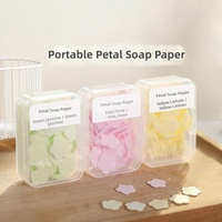 100 feuilles de savon portables et légères pour le lavage des mains, parfumées, mini-savon soluble jetable pour toilettes, usage extérieur, voyage, camping