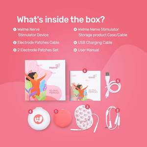 Appareil TENS numérique Welme pour les douleurs menstruelles, léger, rechargeable et facile à utiliser pour les femmes - Product Image 6