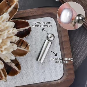 Bâtonnet magnétique pour nail art, bille magnétique œil de chat, outils magnétiques double extrémité pour gel UV, outils de manucure, effet pailleté, DIY - Product Image 3