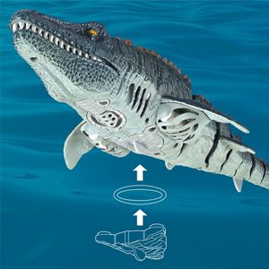Nouvelle version Mosasaur 2, jouet modèle de simulation sans fil 4G avec fonction de pulvérisation d'eau, télécommande pour garçons de 7 à 14 ans, en plastique - Product Image 3