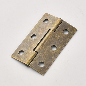 Furniture Hinge 49x32mm Bronze <b>6</b> Hole Surface Mount For <b>Drawer</b> Traditional Style Durable Cold Rolled Steel - Product Image 2