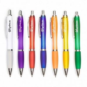 Stylo bille publicitaire de luxe personnalisé pour hôtel, stylo publicitaire en plastique avec logo sur mesure - Product Image 2