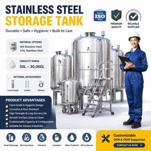 수평형 화학물질 저장 탱크 (유해액체용) SS304 ASME CE 인증 - Product Image 2
